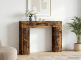 Fireplace Surround Smoked Oak 102 x 18 x 100.5 cm 8006611