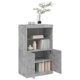 Sideboard with LED Lights Concrete Grey 60.5x37x100 cm 836668