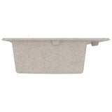 Kitchen Sink Beige 79 x 50 x 31 cm Quartz and Resin 147055
