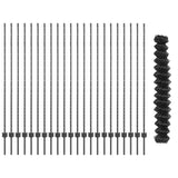 Fence and Post Grey 1.6 x 25 m Steel 3336284