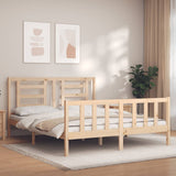 Bed Frame without Mattress King Size Solid Wood Pine 3192886