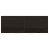 Table Top Dark Brown 160x60x cm Treated Solid Wood Oak 3156450