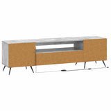LED TV Cabinet Concrete Grey Engineered Wood 897568