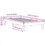 Bed Frame without Mattress White 90x190 cm Solid Wood Pine 855377