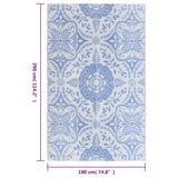 ZNTS Outdoor Carpet Baby Blue 190x290 cm PP 310455