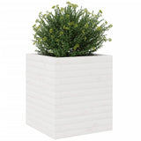 Garden Planter White 40x40x46 cm Solid Wood Pine 3282400