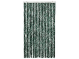 Insect Curtain Green and White 90x220 cm Chenille 325446
