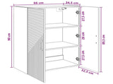 Wall-Mounted Cabinet Sonoma Oak 66 x 34.5 x 90 cm 898567