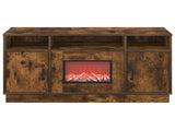 Electric Fireplace Smoked Oak 100 x 33 x 55 cm Engineered wood 8020995