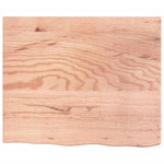 Table Top Light Brown 60x50x cm Treated Solid Wood Oak 3156349