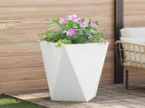 Planter 2 pcs White 50 x 50 x 75 cm Steel 883797