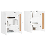 Wall Mounted Cabinets 2 pcs White Engineered Wood 3198009