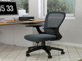 Ergonomic Office Chair, Mesh Desk Chair with Flip-up Armrest, Lumbar Back Support, Swivel Wheels, T3398P342374