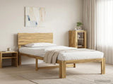 Single Bed Frame with Headboard ROSTOCK White 90 x 200 cm 903331