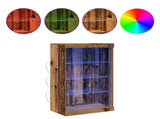 LED Sideboard Old Wood 60.5 x 37 x 100 cm Engineered Wood 863045
