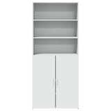 Highboard White 80x42.5x185 cm Engineered Wood 3281378