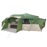 Family Tent with Rainfly Water-resistant tunnel Green 18-Person 42017460