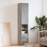 Highboard Grey Sonoma 34.5x34x180 cm Engineered Wood 3198911