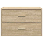 ZNTS Cabinet with 2 Drawers Sonoma Oak 60x31x40 cm Engineered Wood 858825