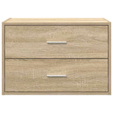 ZNTS Cabinet with 2 Drawers Sonoma Oak 60x31x40 cm Engineered Wood 858825