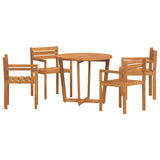 5 Piece Garden Dining Set Solid Wood Acacia 3334769