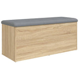 Storage Bench Sonoma Oak 102x42x45 cm Engineered Wood 835056