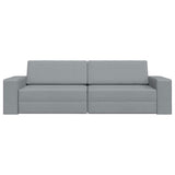 Sofa Bed Light Grey 245 x 78 x 77 cm Fabric 4106715