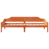 Bed Frame without Mattress Wax Brown 90x190 cm Single Solid Wood Pine 850919