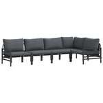Garden Sofa Set Anthracite Steel 3378988