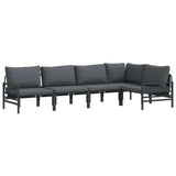 Garden Sofa Set Anthracite Steel 3378988