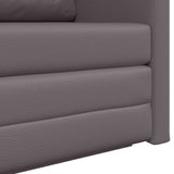 Sofa Bed Grey 124 x 71 x 78 cm Artificial Leather 4106710