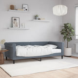 Daybed with Mattress Blue Dark Grey 90x190 cm Velvet 3197860