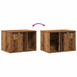 Cat Litter Box Enclosure Old Wood 60x40x40 cm Engineered Wood 857731