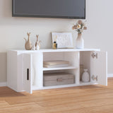 ZNTS TV Cabinet White 100x35x40 cm Engineered Wood 823091