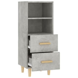 Sideboard Concrete Grey 34.5x34x90 cm Engineered Wood 812361