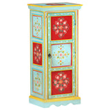 Hand Painted Highboard 40x30x90 cm Solid Mango Wood 323536