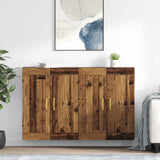 Wall-mounted Cabinet 2 pcs Old Wood 69.5 x 34 x 90 cm 3415561