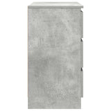 Sideboard with Drawer Concrete Grey 71x35x65 cm Engineered Wood 861574