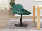 Bar Stool Dark Green Velvet 335319