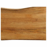 Table Top 80x60x2.5 cm Live Edge Solid Wood Mango 370764