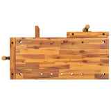 Workbench with Vices 92x48x83 cm Solid Wood Acacia 153319