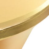 2 pcs Table Covers Stretch 80 cm Gold 133562