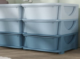 Kids Storage Unit, with Nine Drawers - Blue T3398P379055