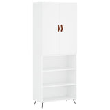 Highboard White 69.5x34x180 cm Engineered Wood 3196043
