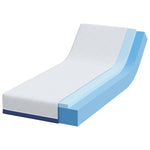 Mattress White and Blue 80 x 200 cm Gel Memory Foam 4106336