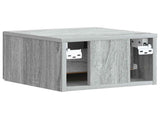 Wall-Mounted Bedside Cabinet 2 pcs Grey Sonoma Engineered Wood 897928