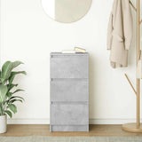 Sideboard Concrete Grey 37.5x35x76 cm Engineered Wood 861727