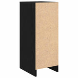 Shoe Cabinet Black Oak 29.5x34x76 cm Engineered Wood 861860