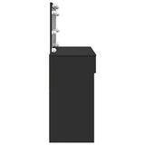 Dressing Table with LED Black 100x40x120 cm 848207
