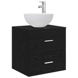Bathroom Cabinet Set 3 pcs Black Oak 49.5 x 41 x 64.5 cm 3405804